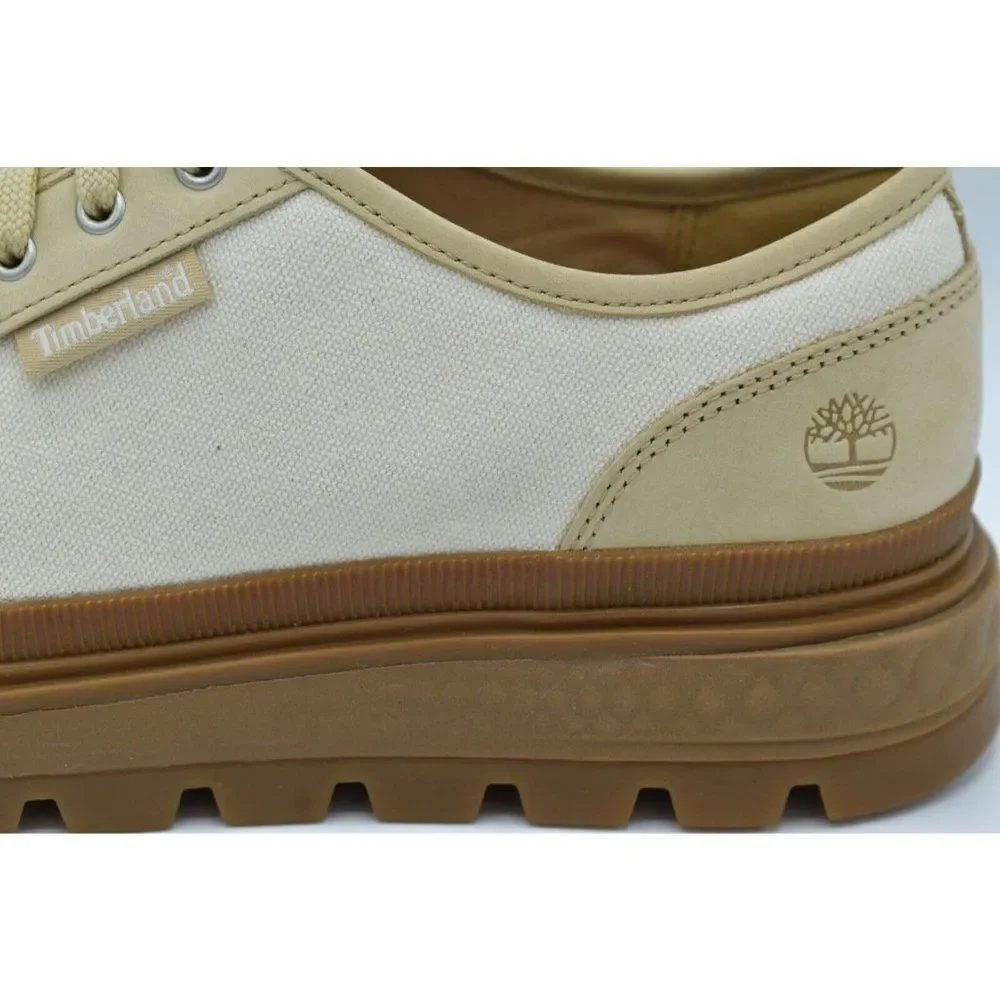 Timberland Womens Size 9.5‎ Ray City EK+ Natural Canvas Platform Oxford Shoes